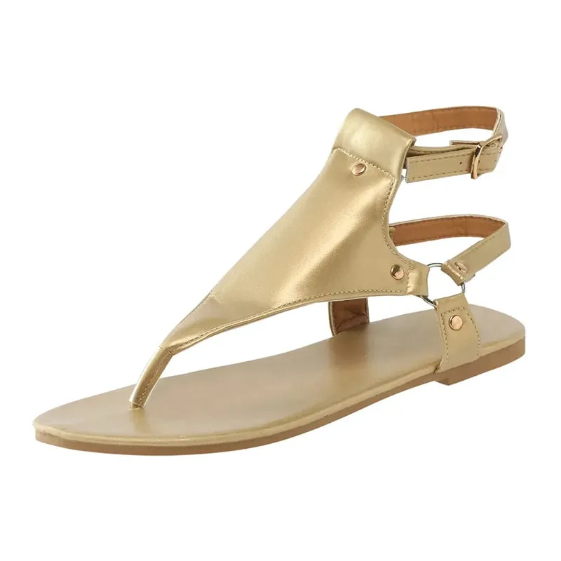 Stylish PU Leather Summer Sandals