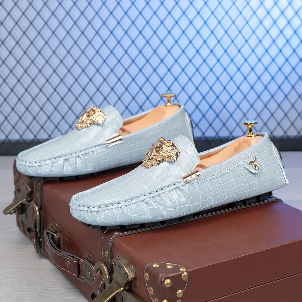 Summer Beanies Men's British Slip-On Lazy Shoes Trendy Versatile Breathable Casual Loafers