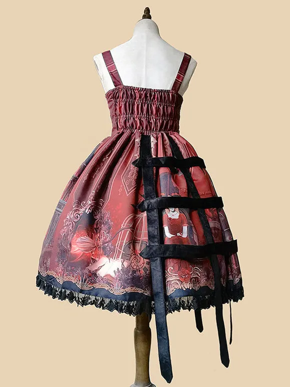Sweet Lolita Dress Chiffon Sleeveless Steampunk Dress Fairytale Dress