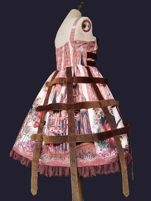 Sweet Lolita Dress Chiffon Sleeveless Steampunk Dress Fairytale Dress