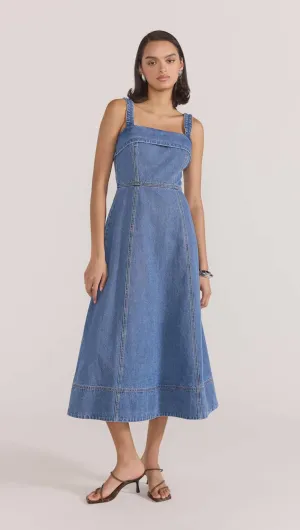 Tate Denim Midi Dress | Mink Pink