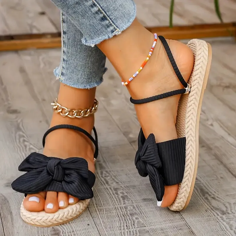 Teresa® | Stylish Flat Sandals With A Bow