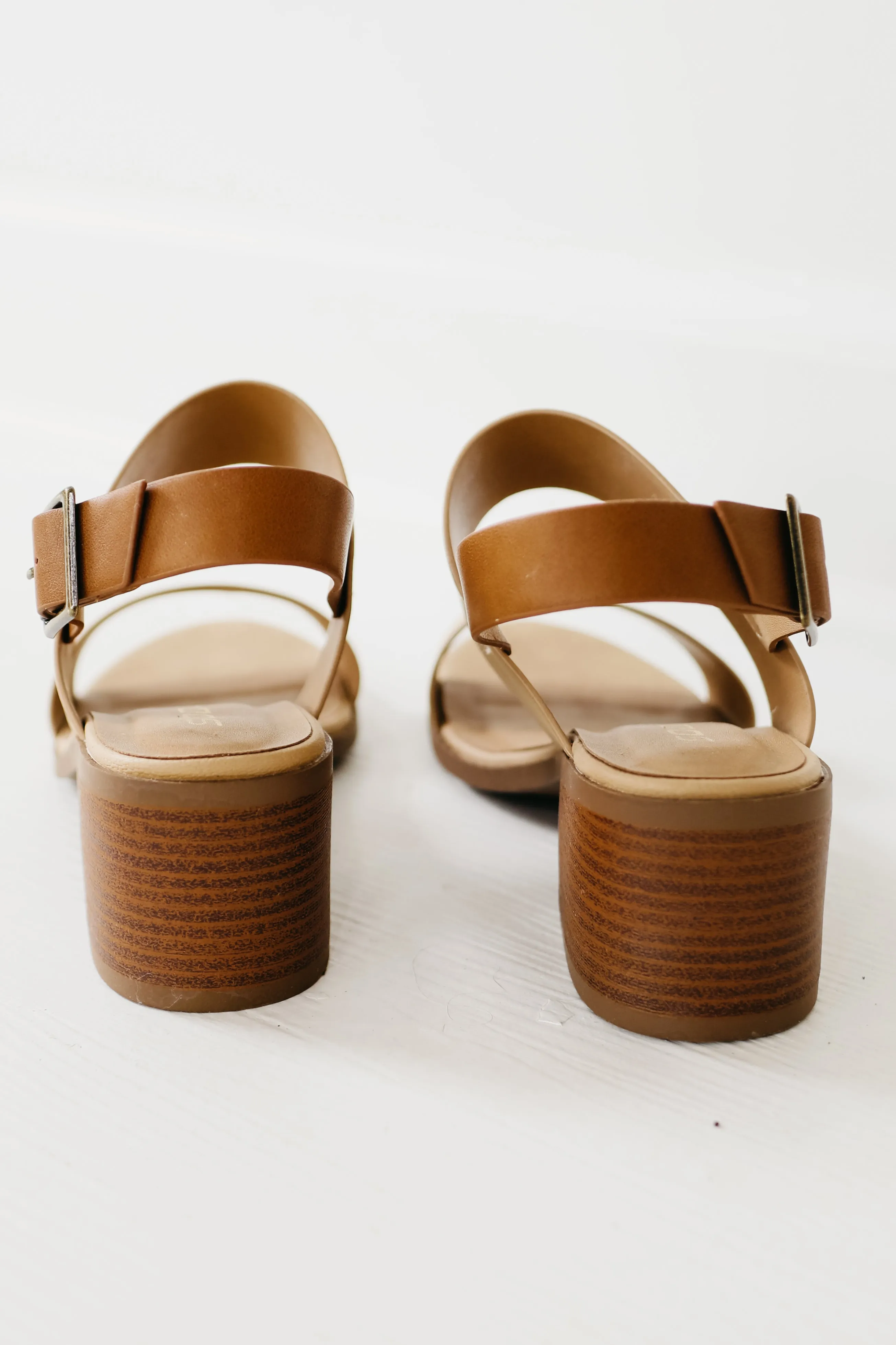 The Delite Double Strap Block Heel  - FINAL SALE