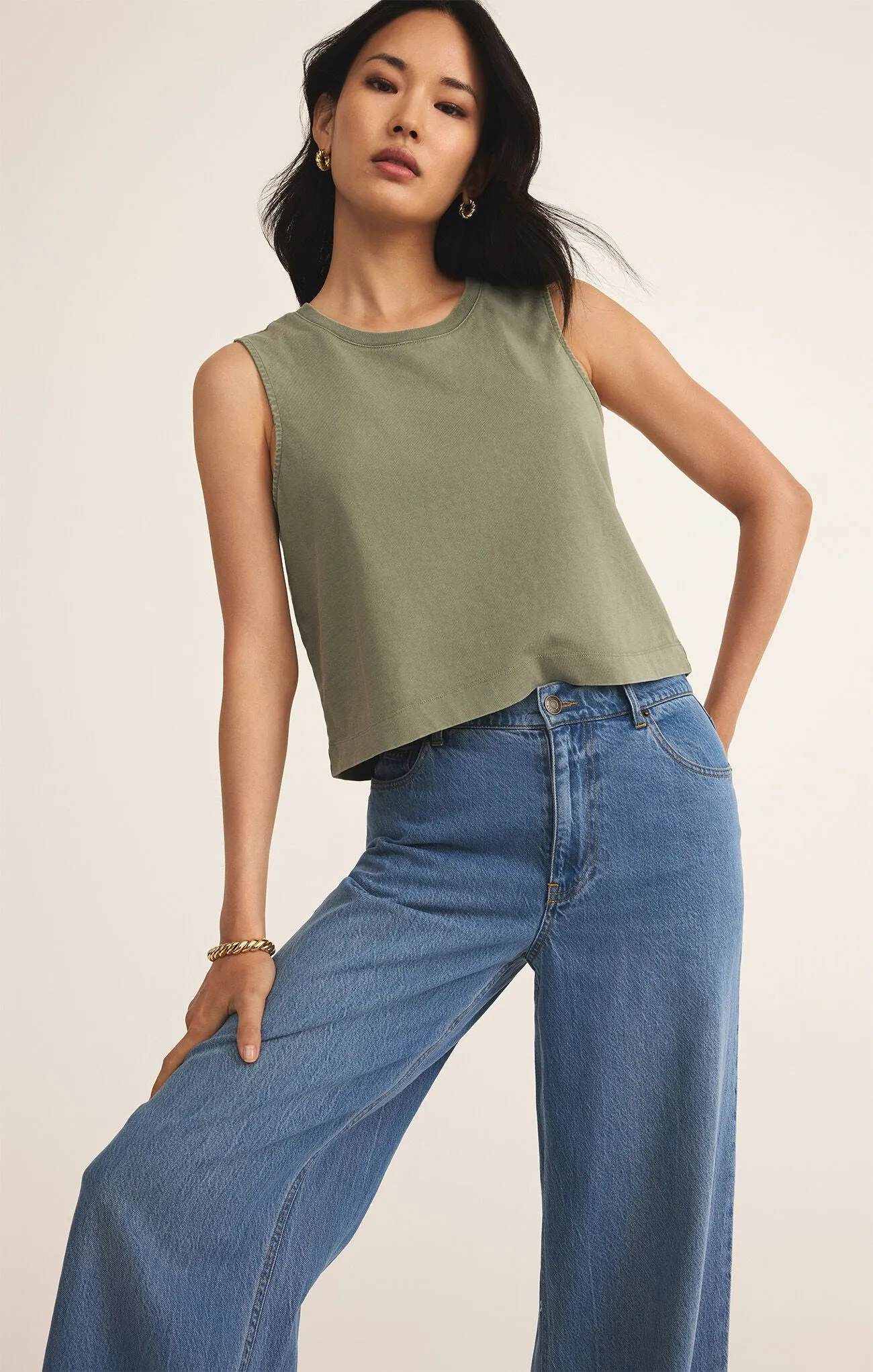 The Sloane Jersey Muscle Tank
