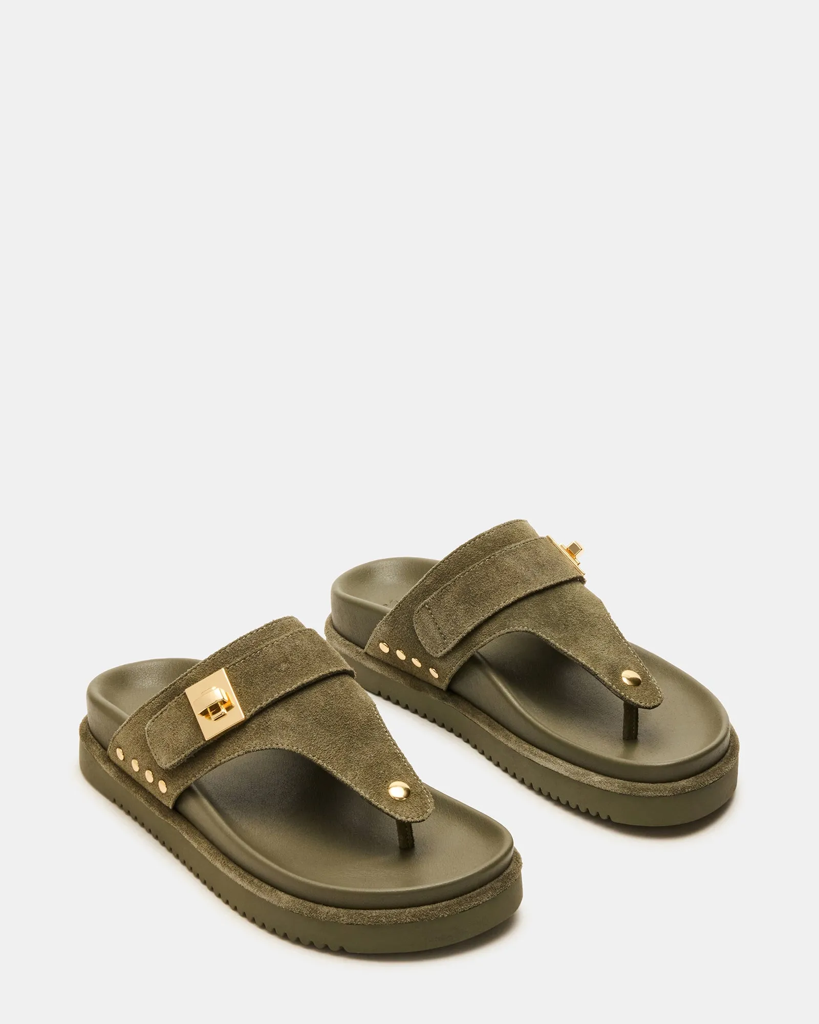 THONA OLIVE SUEDE