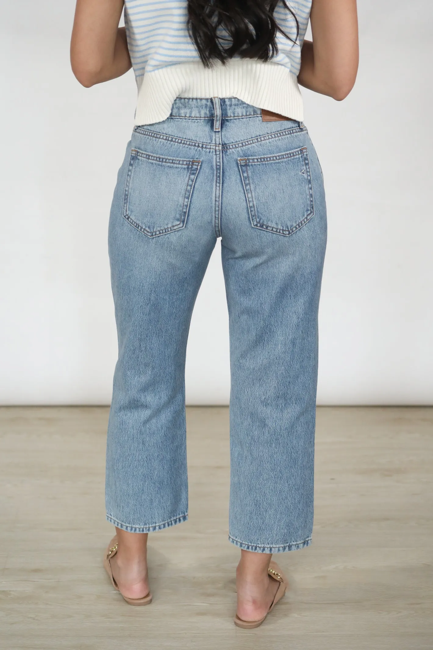 Tracey Relaxed Cropped Straight Denim