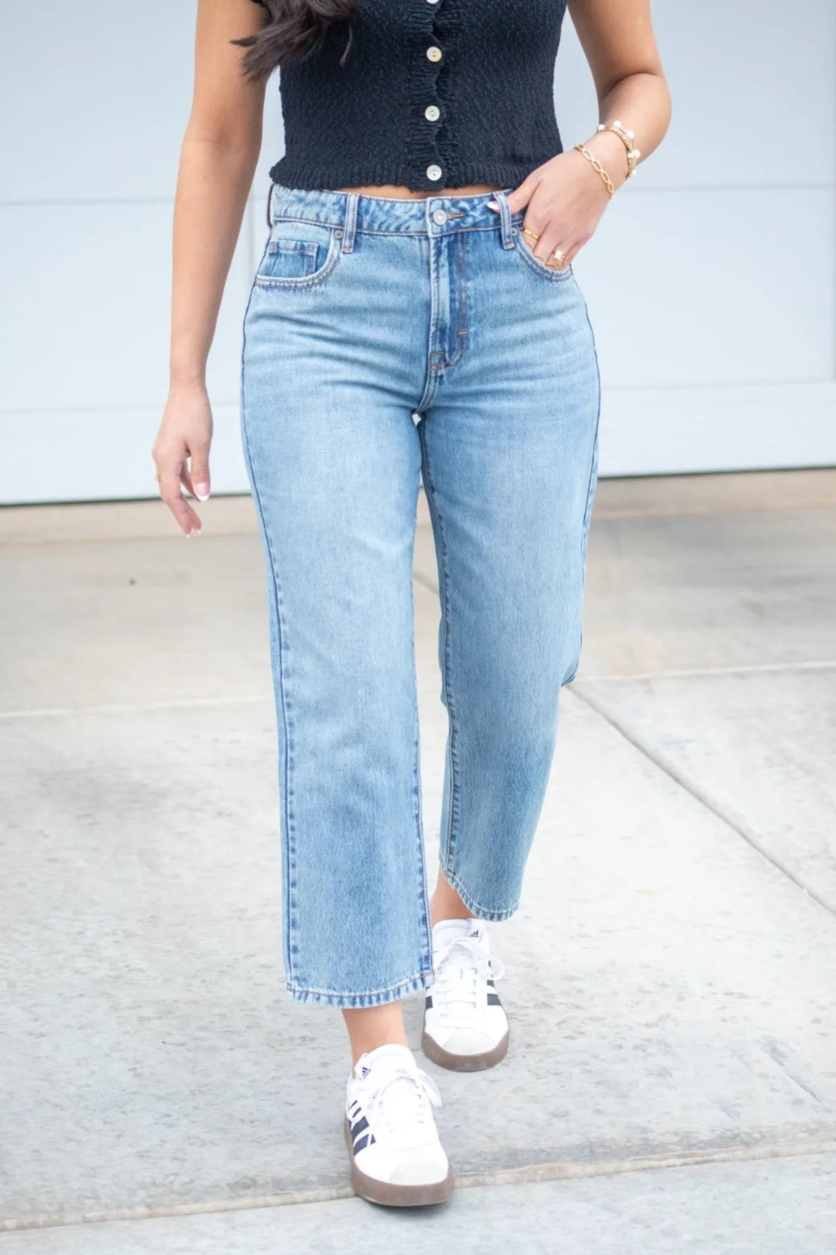 Tracey Relaxed Cropped Straight Denim