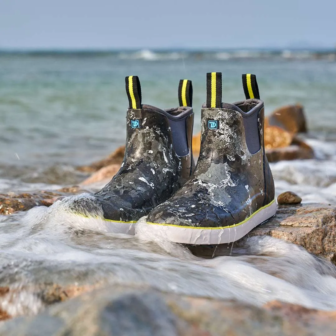 Trudave Midnight Camo 6.7" Stylish Fishing Deck Boots