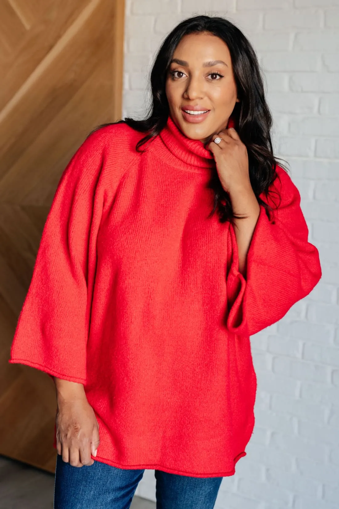 Turtleneck Tunic Sweater