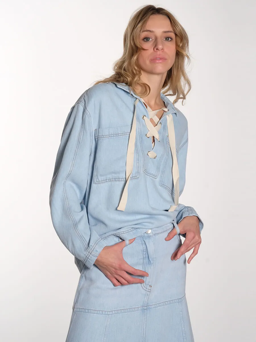 Tuxya Skirt - Light Blue