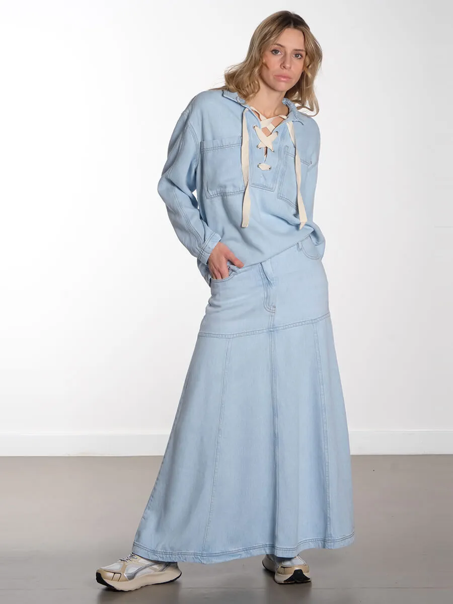 Tuxya Skirt - Light Blue