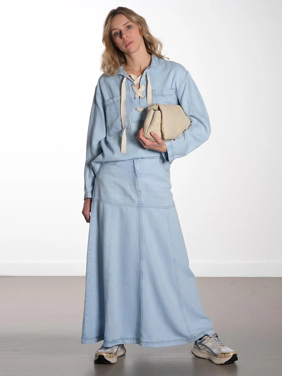 Tuxya Skirt - Light Blue