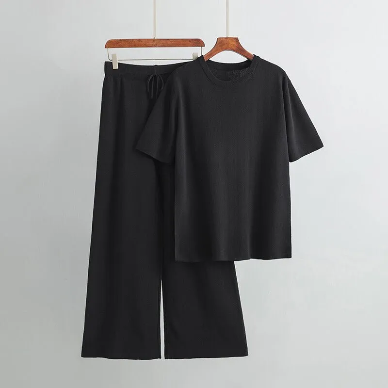 Two-Piece Set – Relaxed Fit & Wide Leg – Everyday Lounge Style