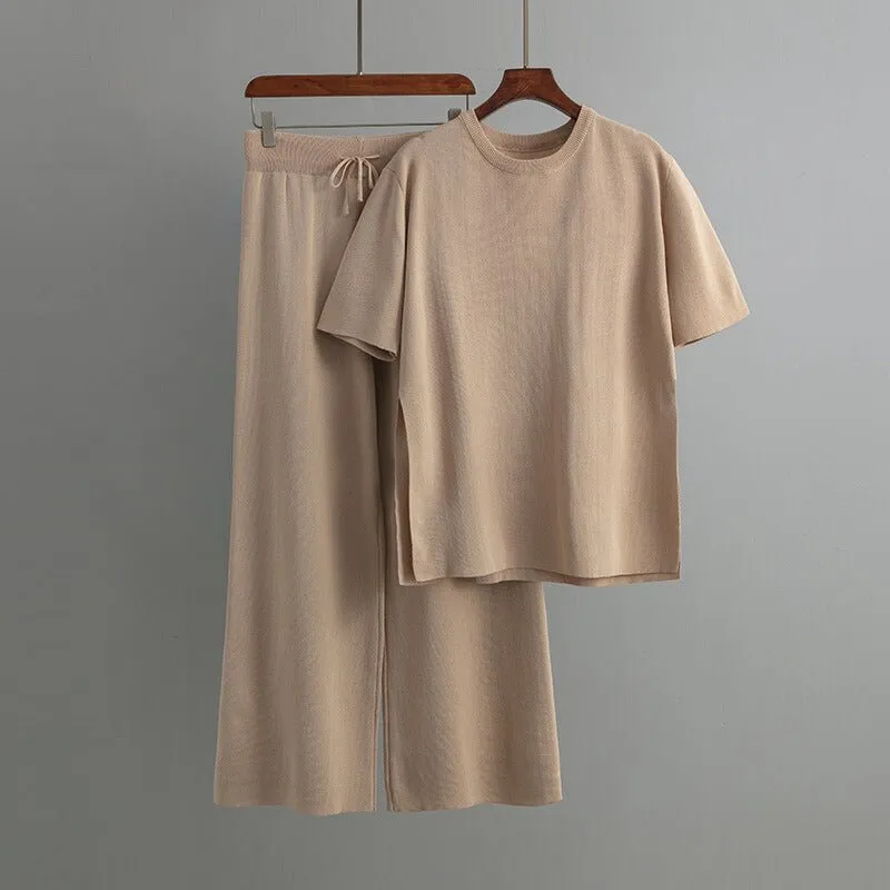 Two-Piece Set – Relaxed Fit & Wide Leg – Everyday Lounge Style