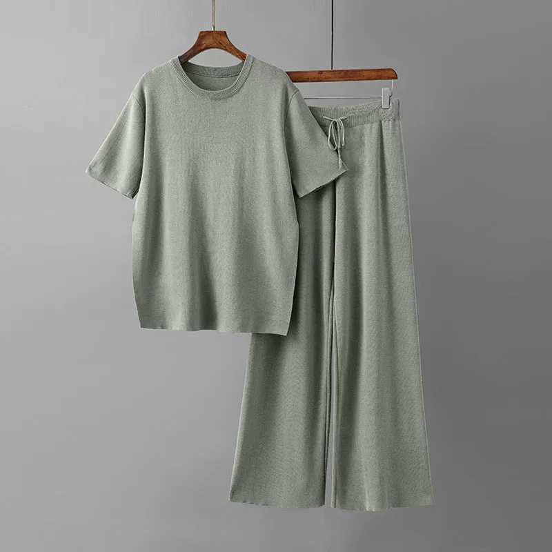 Two-Piece Set – Relaxed Fit & Wide Leg – Everyday Lounge Style