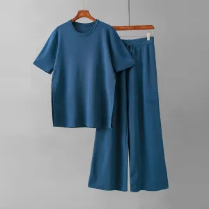Two-Piece Set – Relaxed Fit & Wide Leg – Everyday Lounge Style
