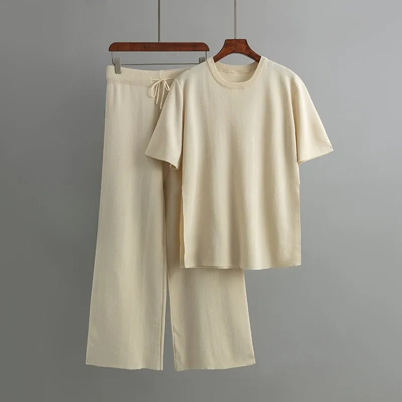 Two-Piece Set – Relaxed Fit & Wide Leg – Everyday Lounge Style
