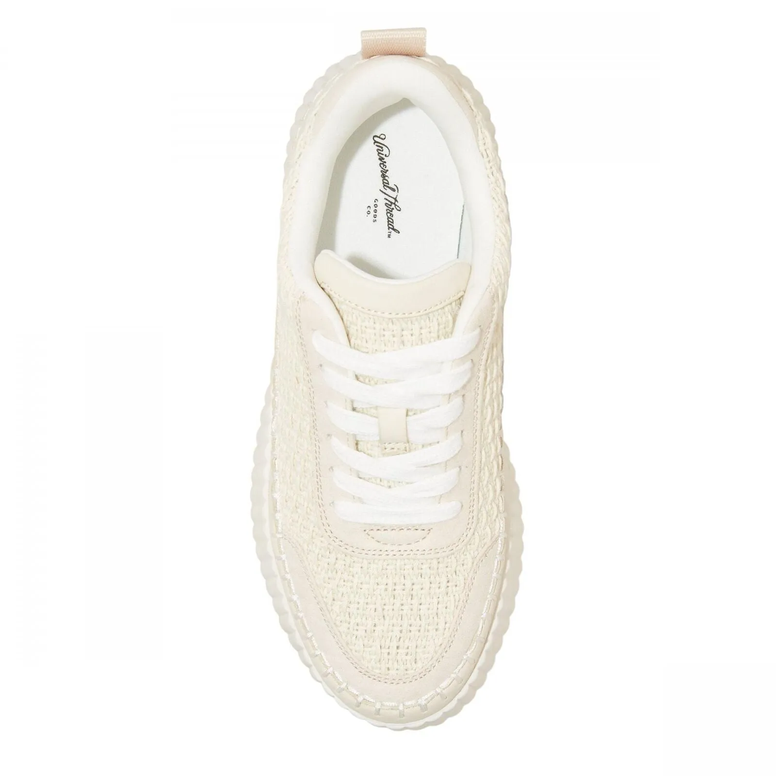 Universal Thread Persephone Sneakers Memory Foam Insole Light Beige Brown 5.5M