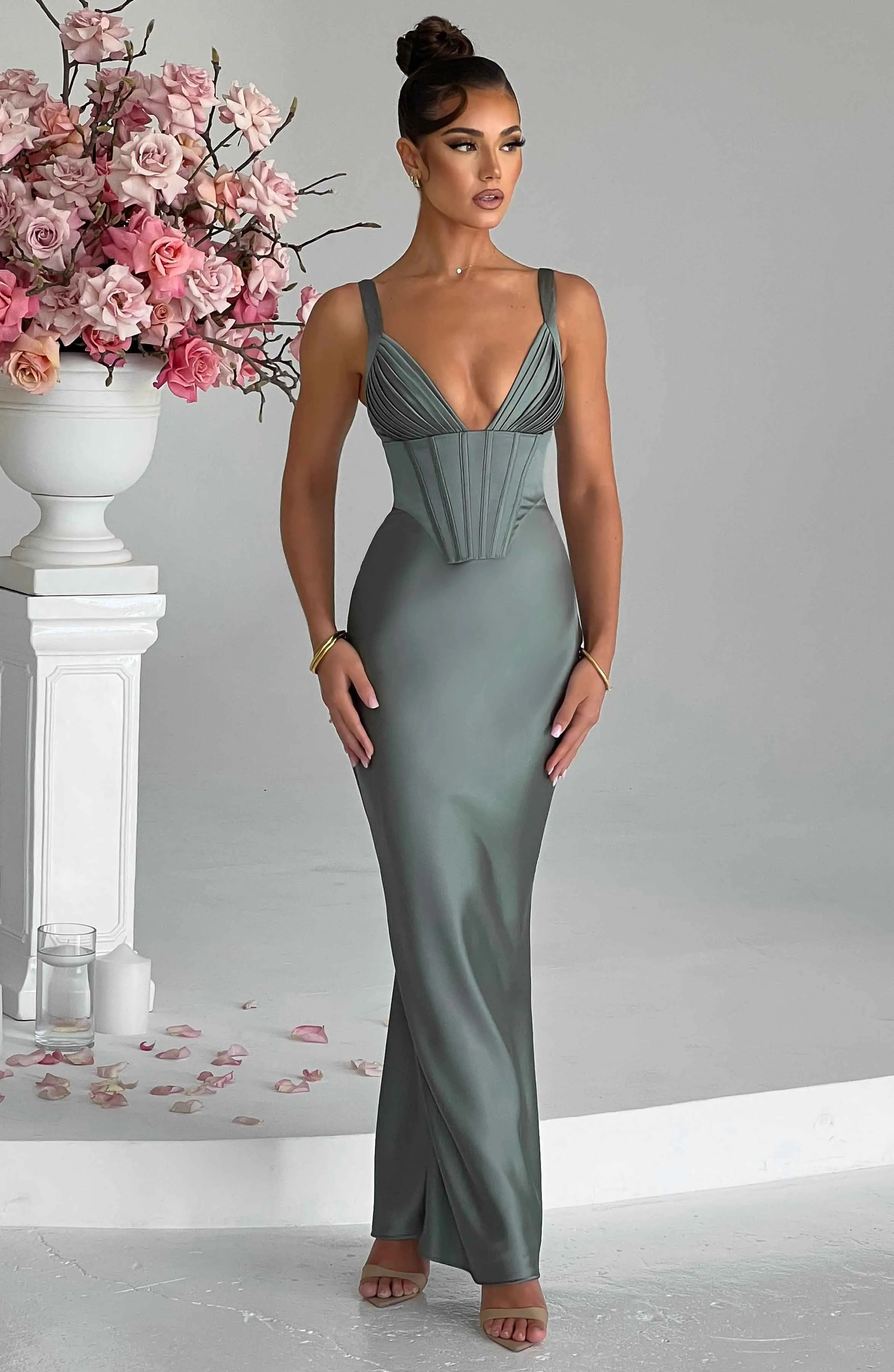 Vera Maxi Dress - Sage Green