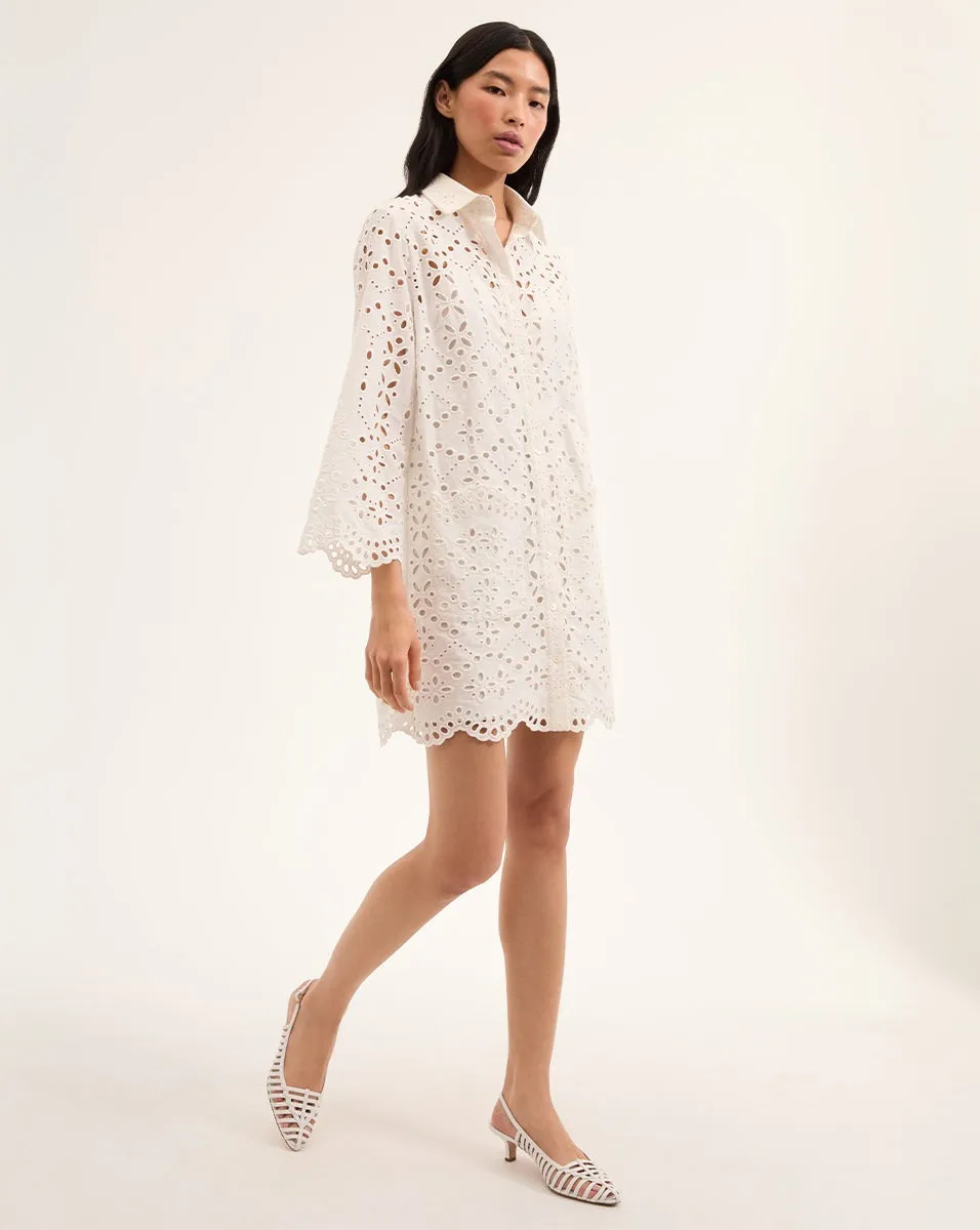 Veronica Beard Sumatra Dress in Off White