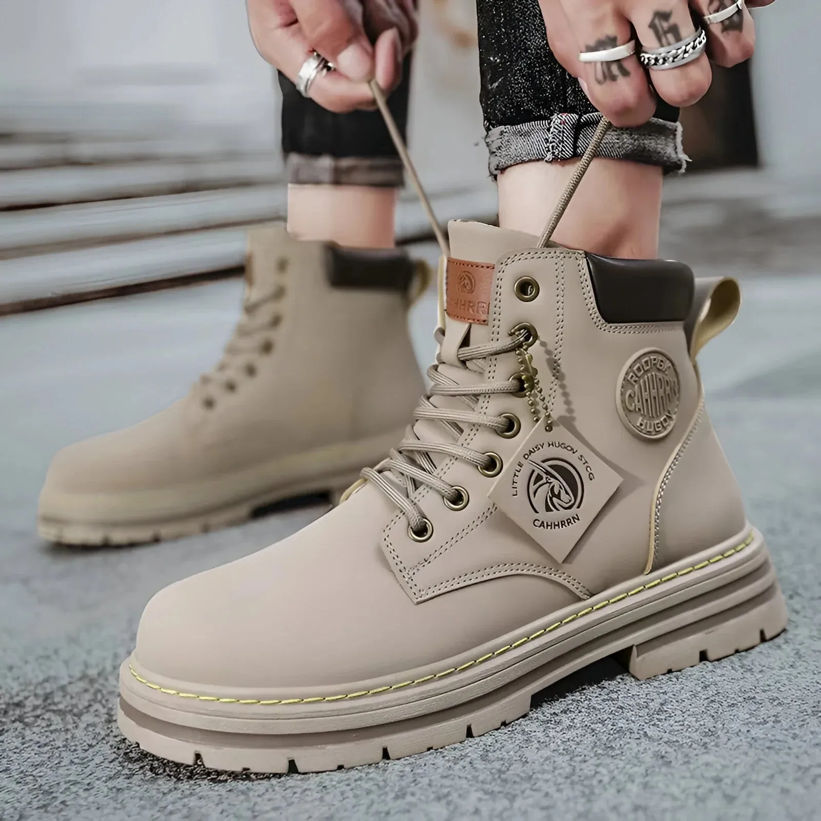 Victor | Stylish Lace-Up Boots
