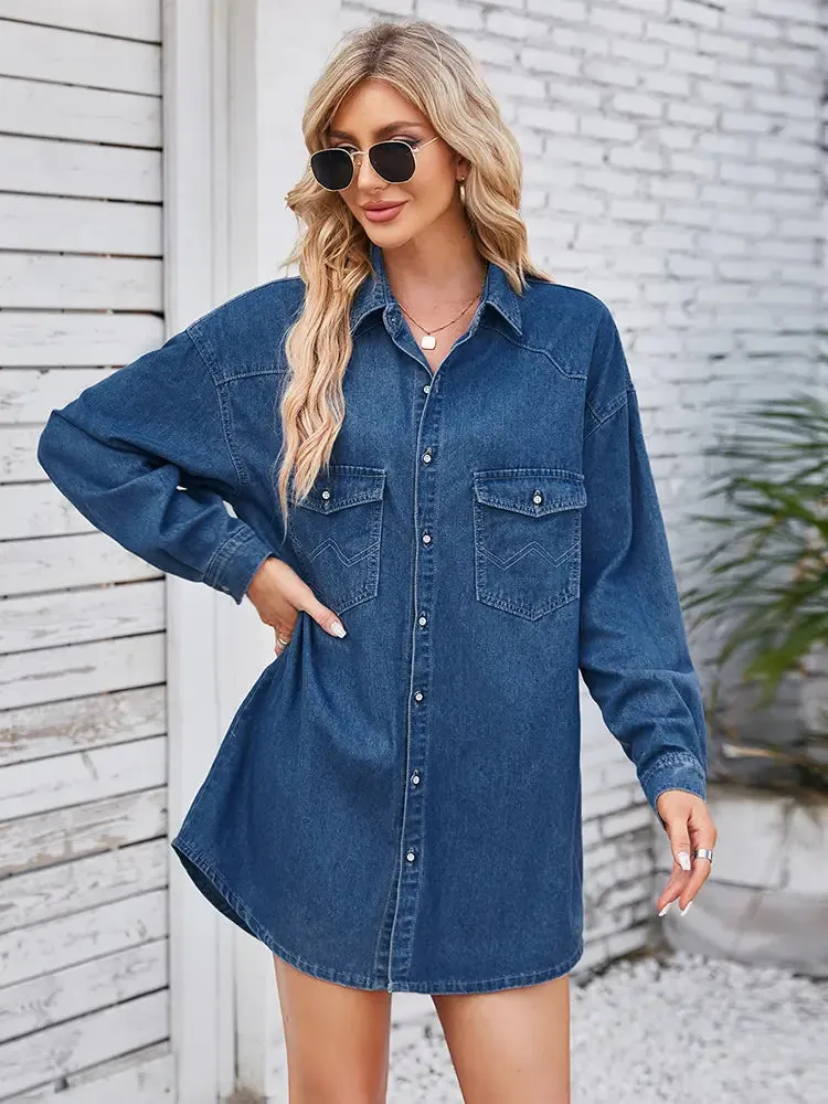 Vintage Denim Long-Sleeve