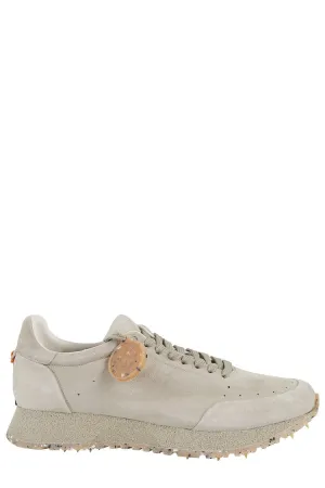 Vintage-Inspired Camoscio Sneakers With Logo-Embossed Tongue