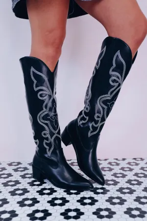 Walking Tall Western Boots - Black