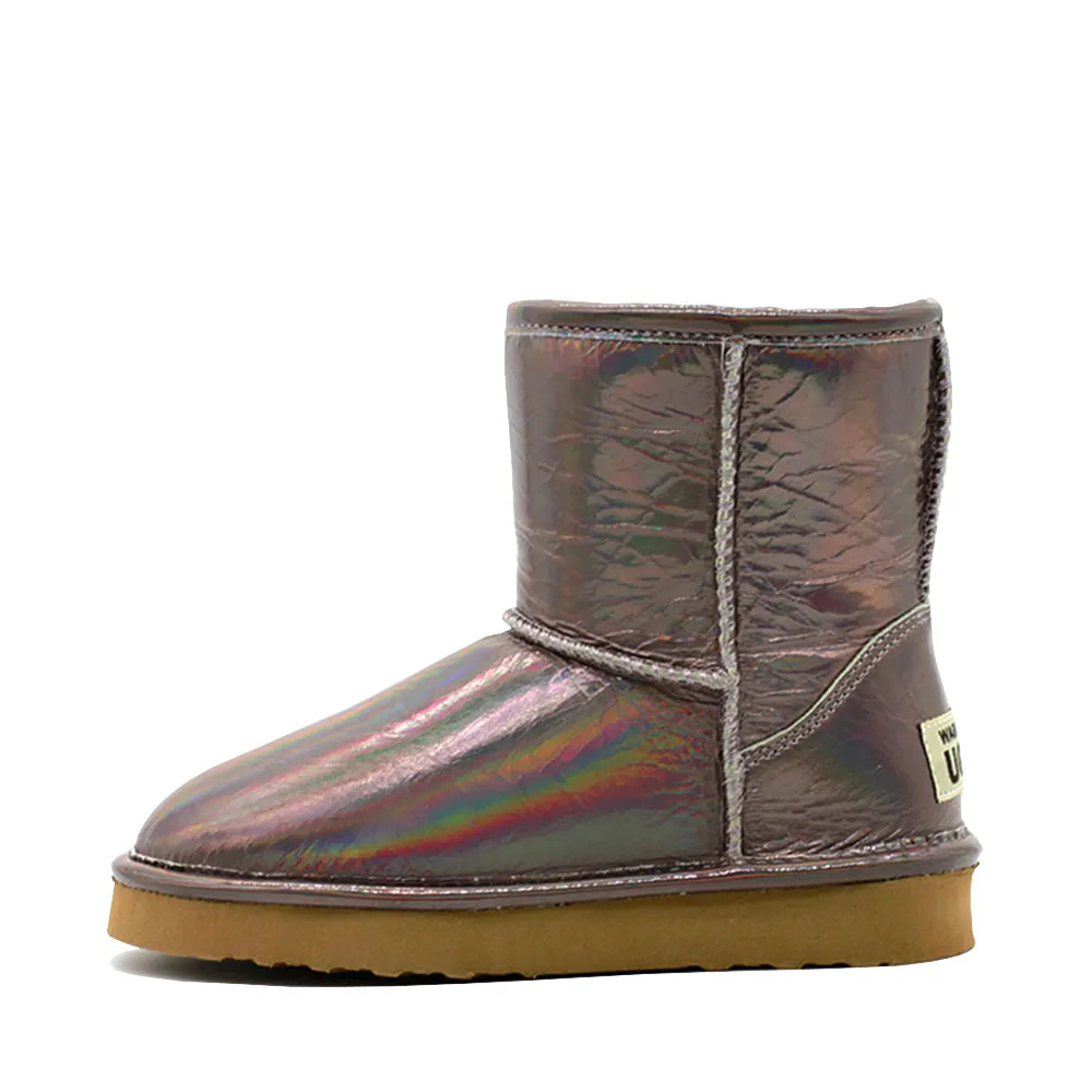 Waratah UGG® Holographic Kids Zip UGG Boots - Periwinkle
