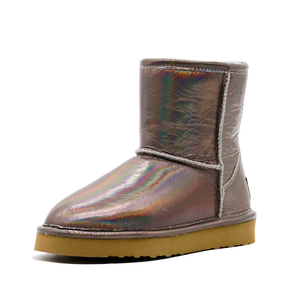 Waratah UGG® Holographic Kids Zip UGG Boots - Periwinkle