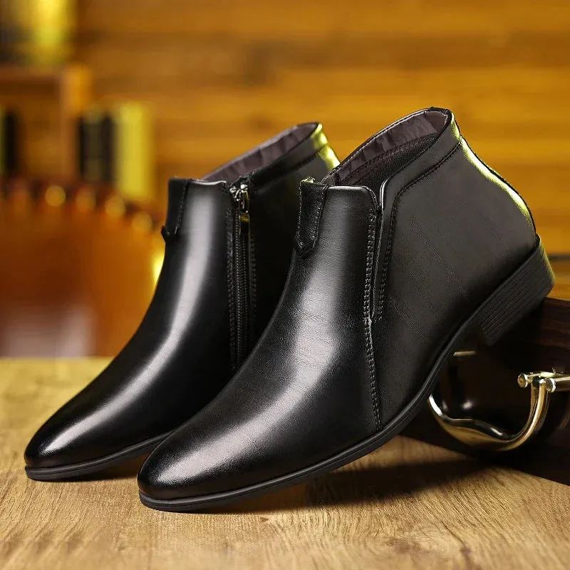 Wilfried™ Stylish Leather Zip-Up Boots