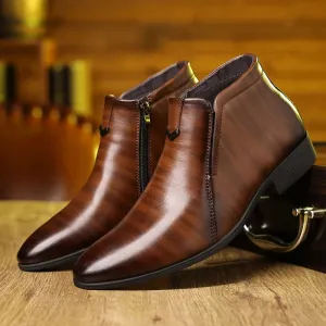 Wilfried™ Stylish Leather Zip-Up Boots
