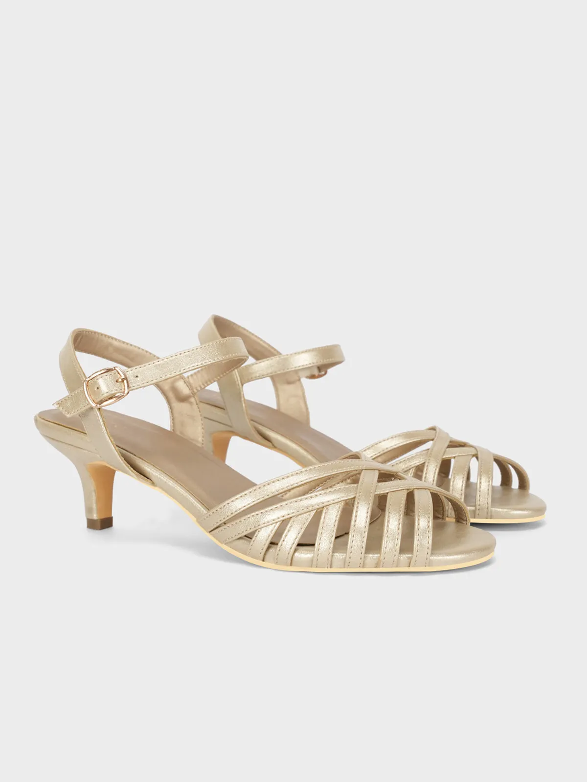 Women "DAKOA" Stylish Mid Low Heel Sandals