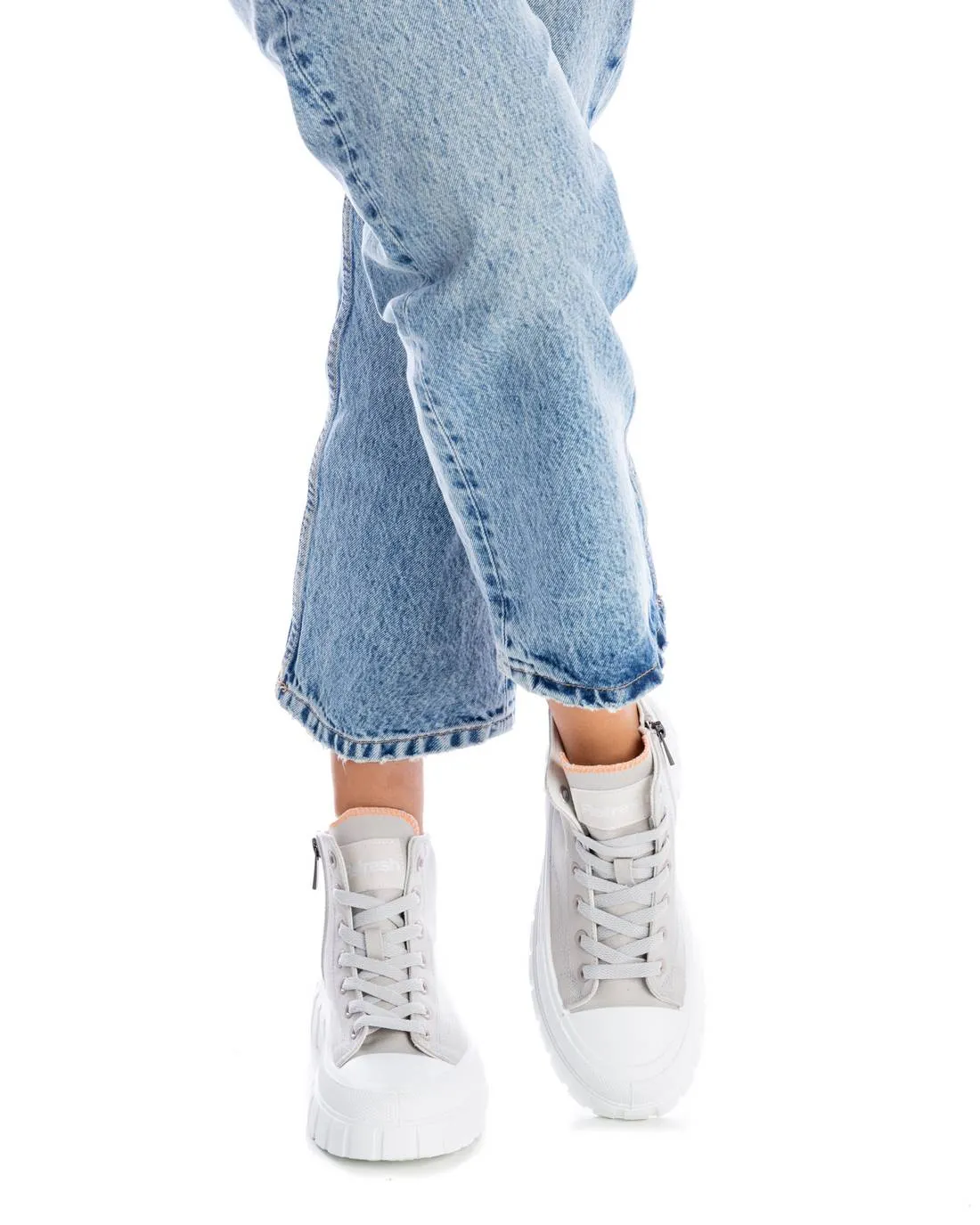 Women's canvas ankle boots 170791 GREY