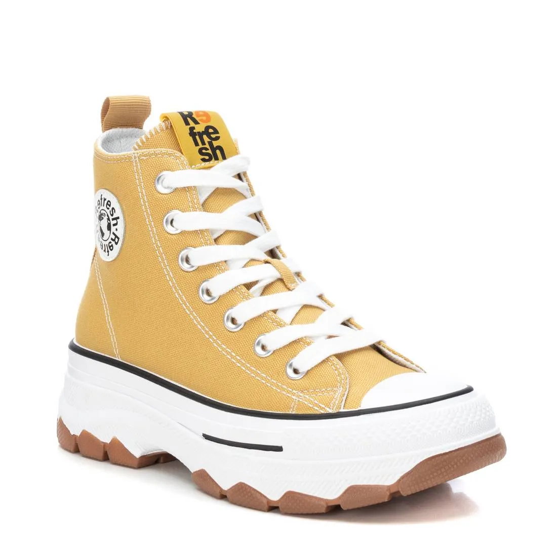 Women's canvas ankle boots 171919 YELLOW