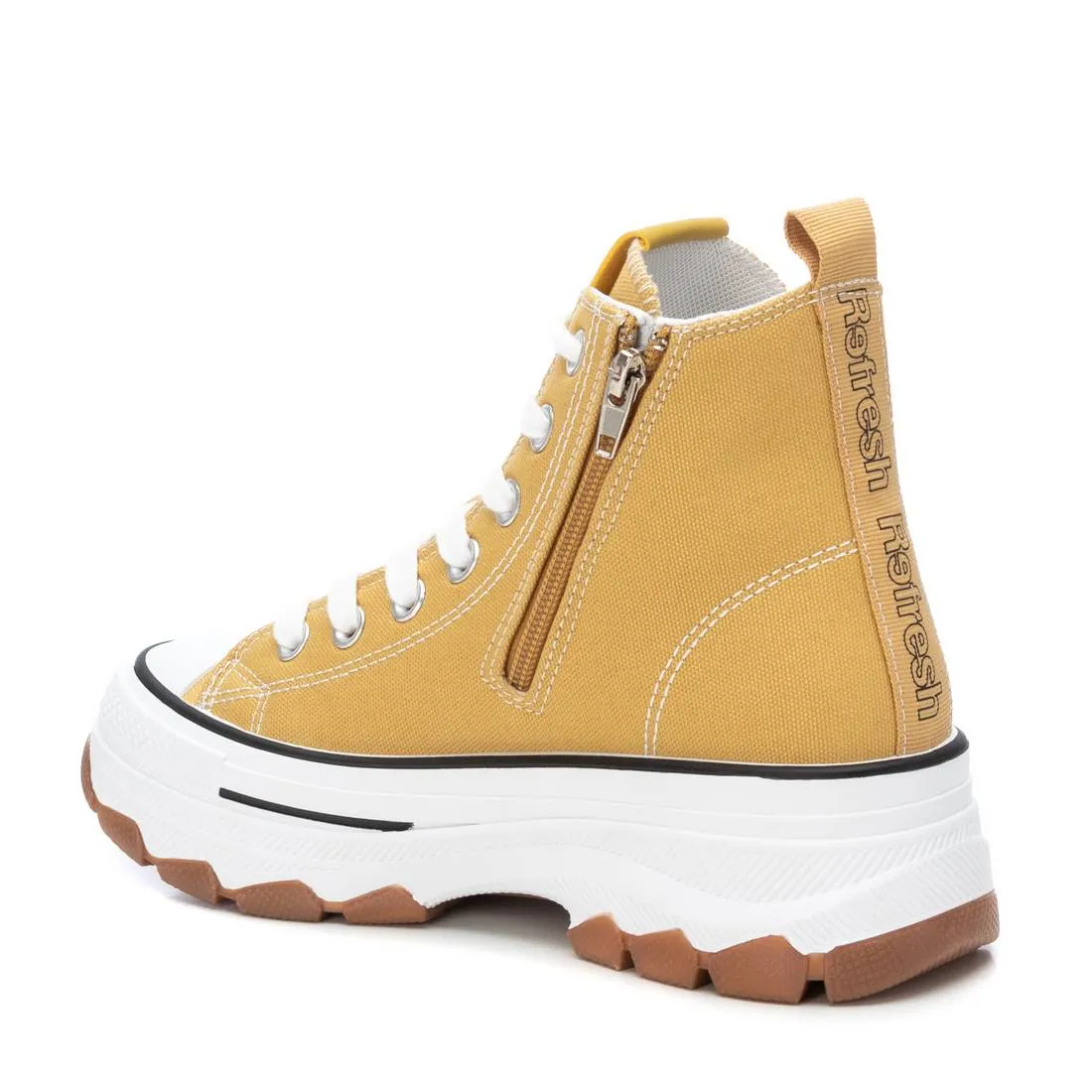 Women's canvas ankle boots 171919 YELLOW