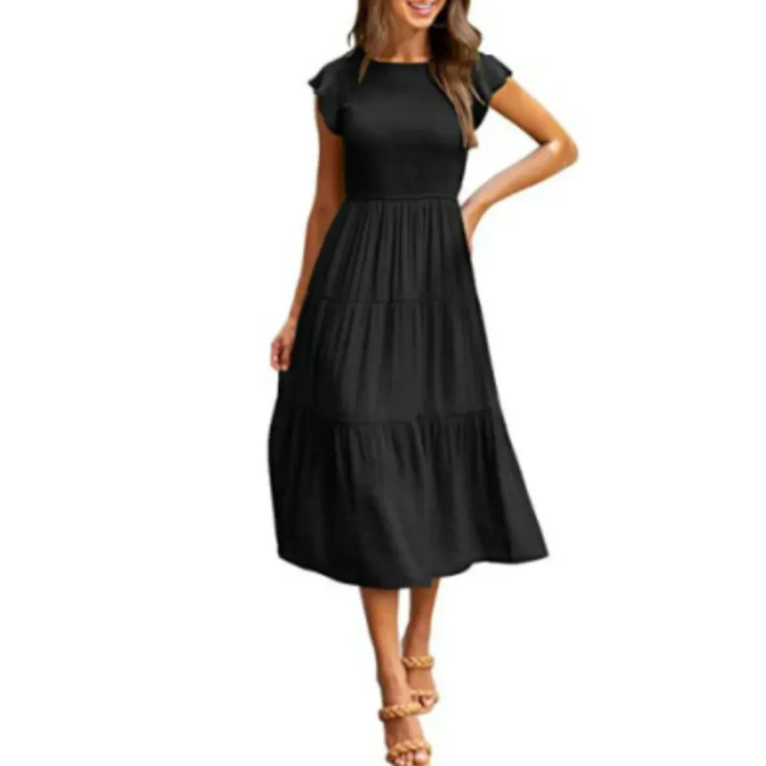 Women's Casual Smock Dress | Midi