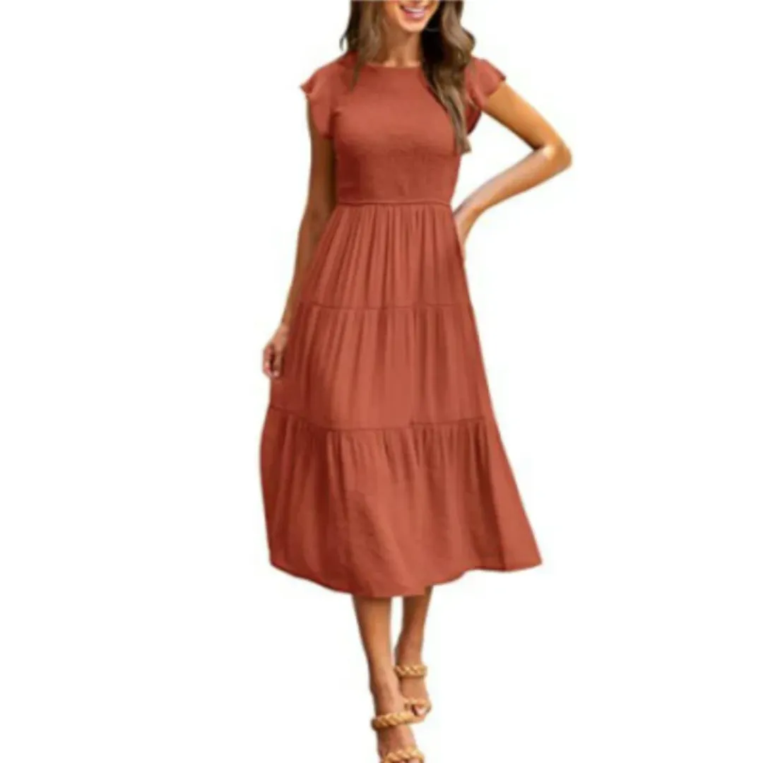 Women's Casual Smock Dress | Midi