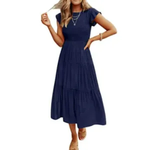 Women's Casual Smock Dress | Midi