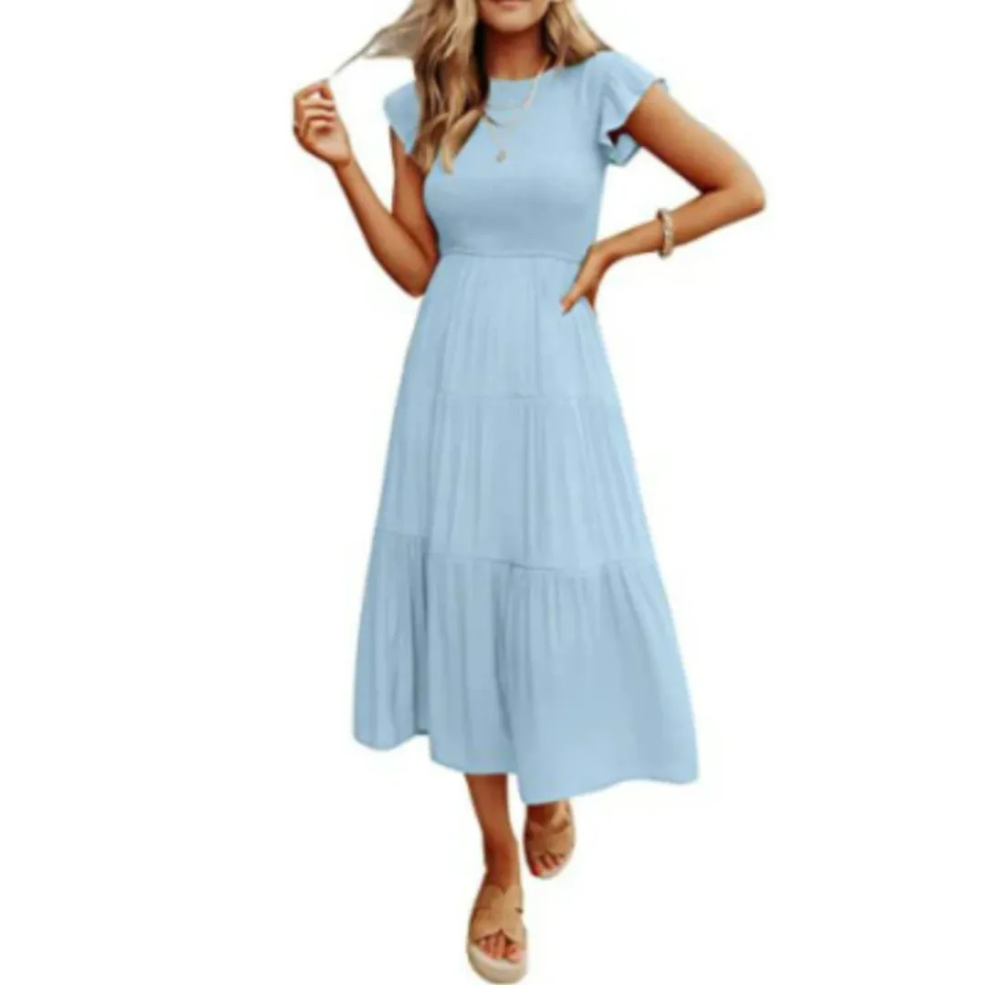 Women's Casual Smock Dress | Midi