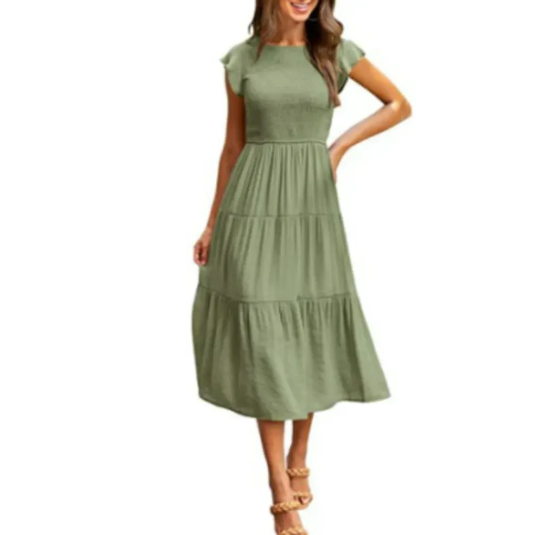 Women's Casual Smock Dress | Midi