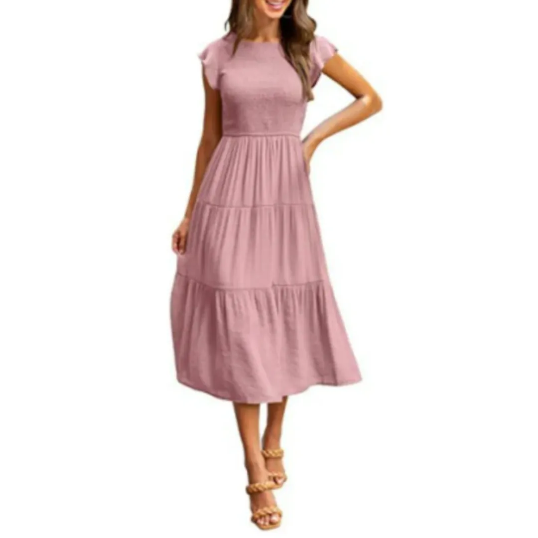 Women's Casual Smock Dress | Midi