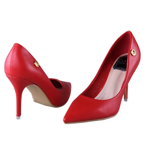 Women's Fashion Pointed Toe Thin Heels In 3 Colors
