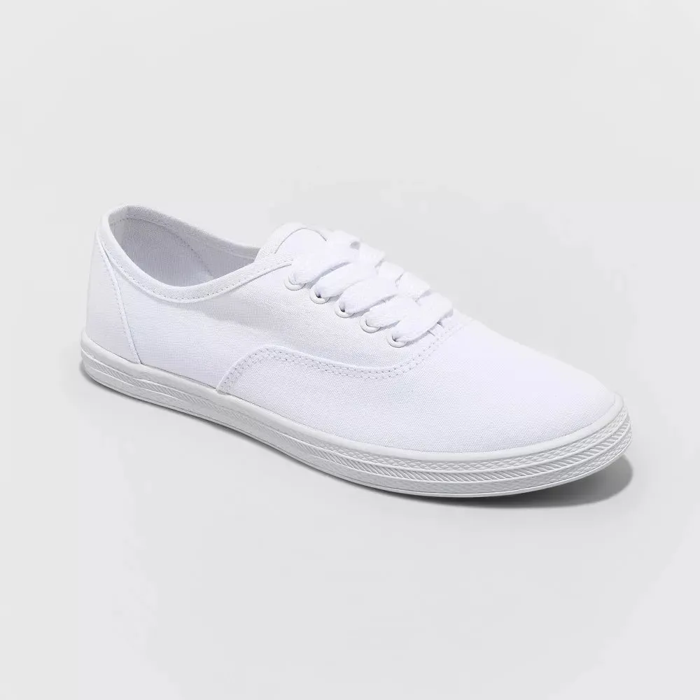 Women's Lunea Lace-Up Sneakers - Universal Thread™ Color: White -7W