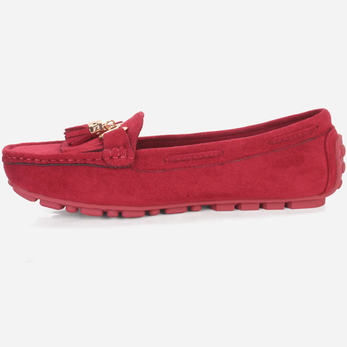 Womens "ISSA" Flat Comfy Slide In Moccasins