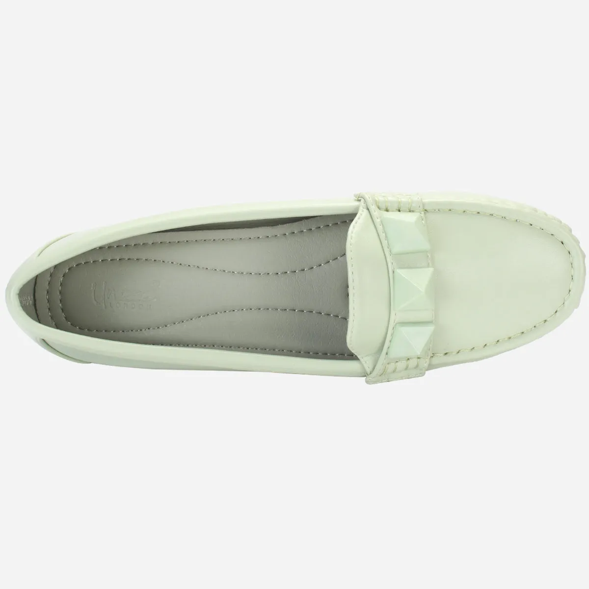 Womens "ORPHIA" Flat Comfy Slide In Moccasins