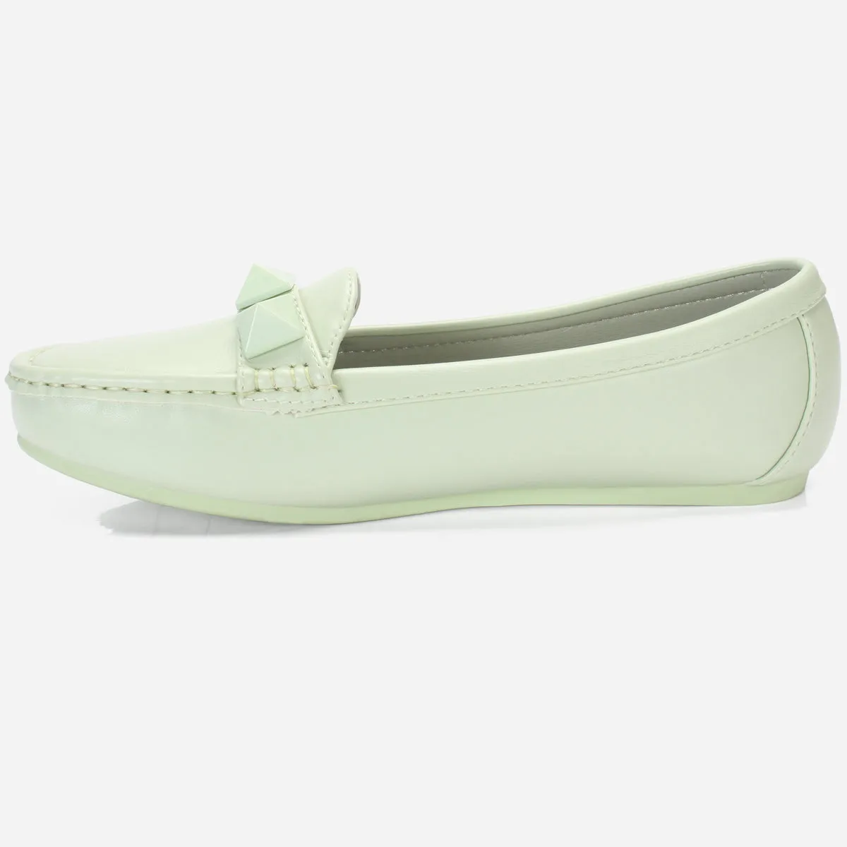 Womens "ORPHIA" Flat Comfy Slide In Moccasins