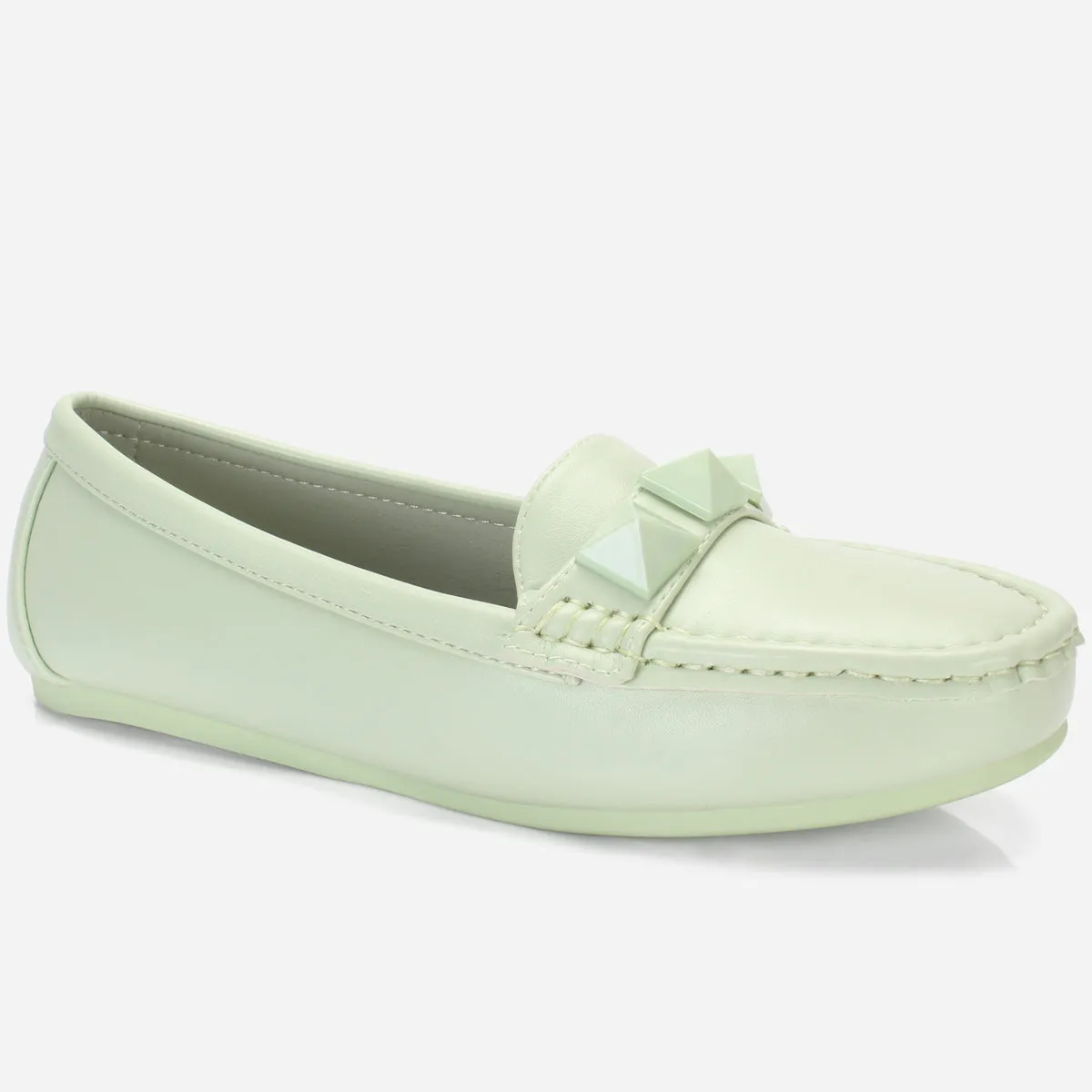 Womens "ORPHIA" Flat Comfy Slide In Moccasins