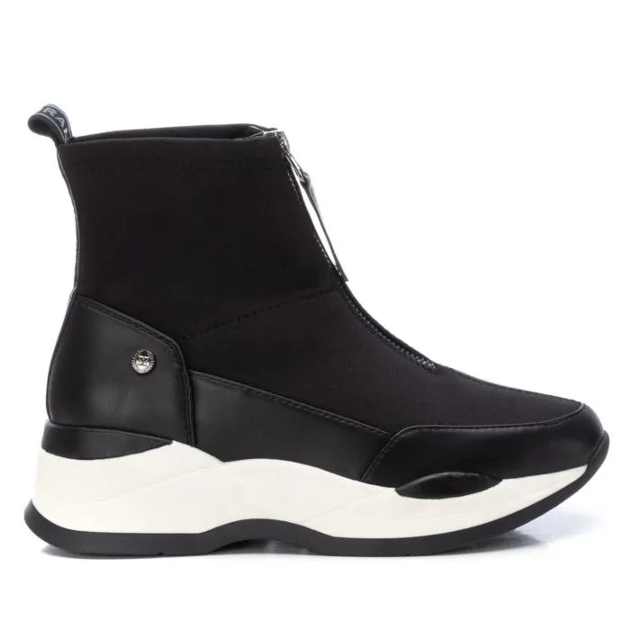 Xti Zip Front Sock-Style Ankle Trainers