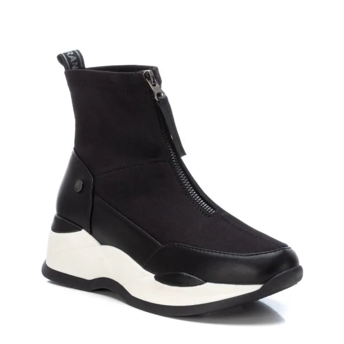 Xti Zip Front Sock-Style Ankle Trainers